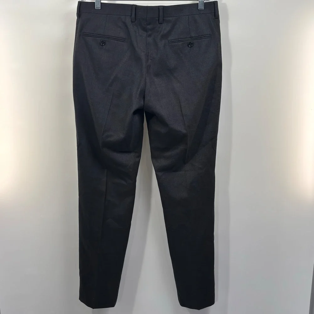 J.Crew Ludlow Slim Wool Dress Pants Men's 33x32 Gray American Woolen H7973 - Picture 5 of 7